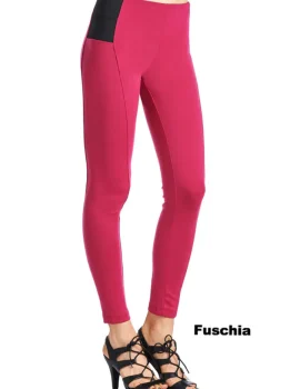 P800/R051 Ci Sono High Waist Ponte Leggings (More color options)