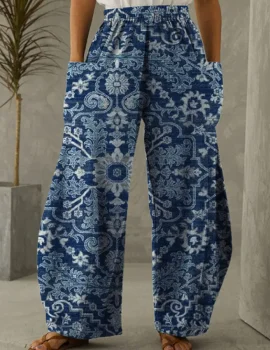 Women’s Mandala Print Loose Pants