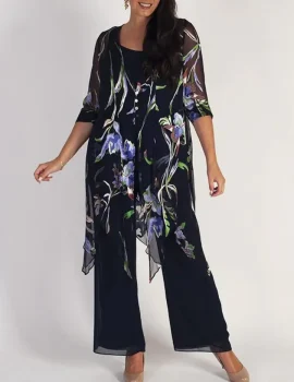 Printed Top Trousers Set