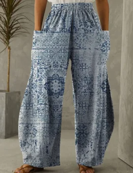 Women’s Mandala Print Loose Pants