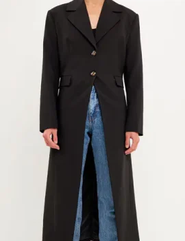 Front Slit Long Jacket