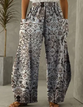 Women’s Mandala Print Loose Pants