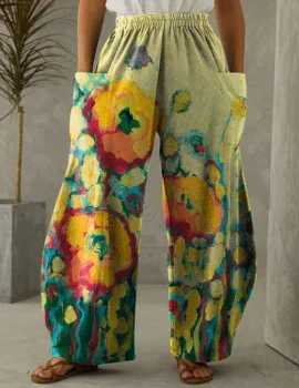 Women’s Floral Print Loose Pants