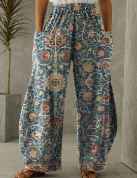 Women’s Vintage Mandala Print Loose Pants