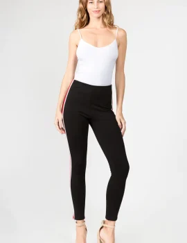 CiSono Ponte Leggings W/ Red Stripe