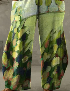 Women’s Floral Print Loose Pants