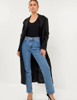 Front Slit Long Jacket