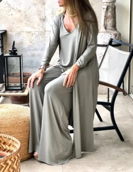 Comfortable Soft Loose Three-piece Suit Set