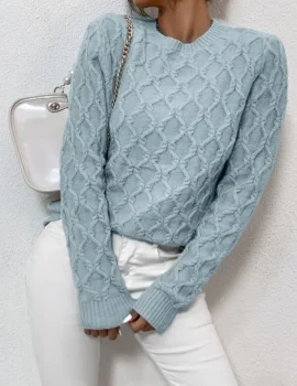 Textured Solid Sweater