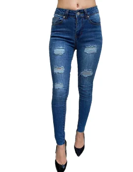 CiSono Ripped Sculpting Denim Jeans