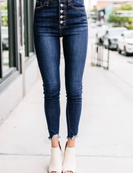 KanCan: Going Up Dark Wash High Waist Skinny Jeans